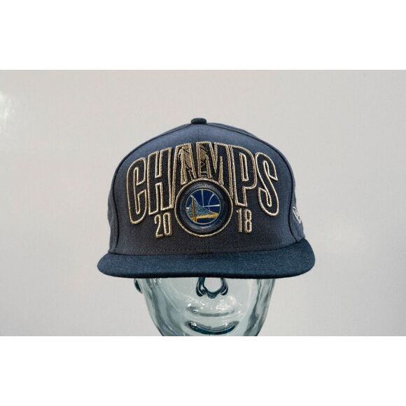 Golden State Warriors 2018 NBA Champs Champions Locker Room Snapback Hat New Era - Picture 1 of 12